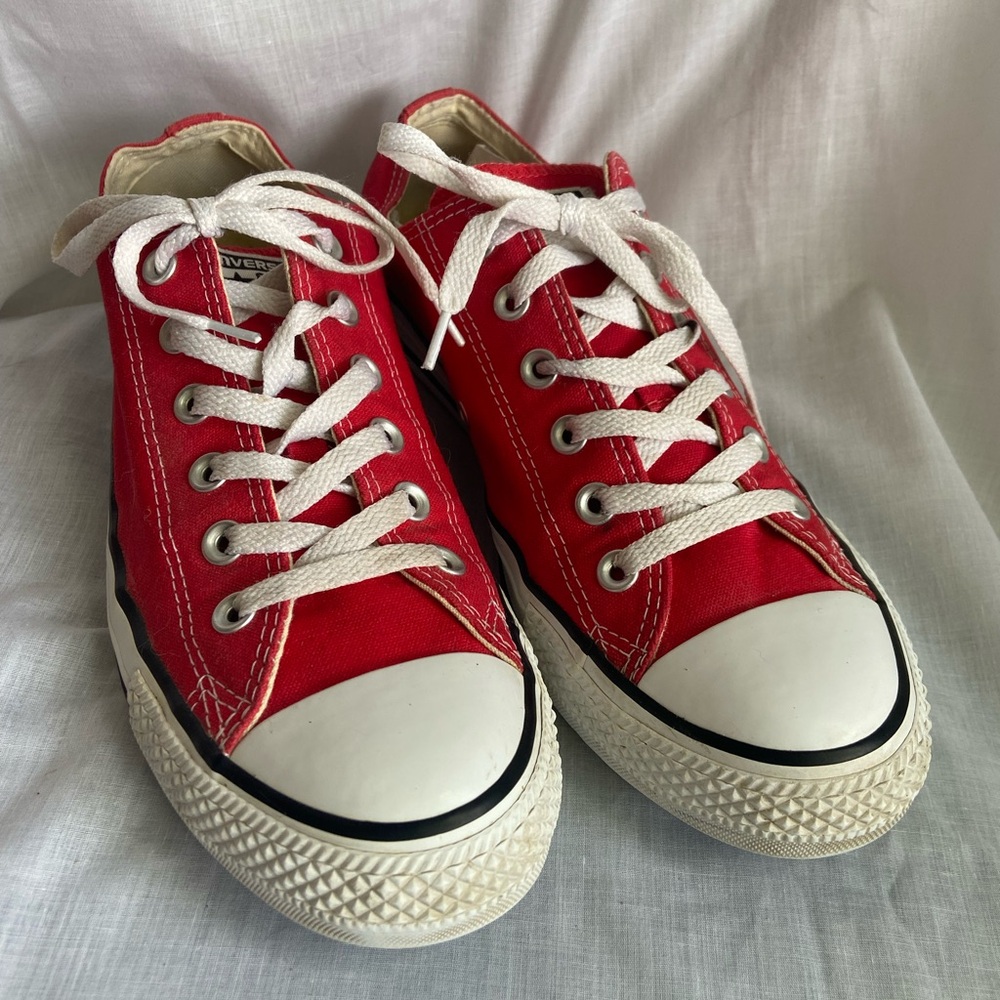 Converse All Star Red Canvas Sneakers